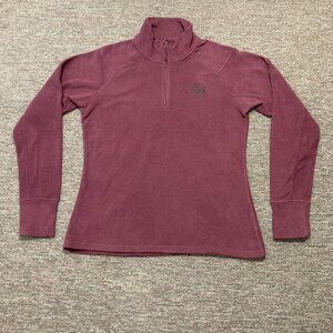 Mountain Hardwear Womens Size Large Microchill 1/4 Zip Fleece Pullover Purple